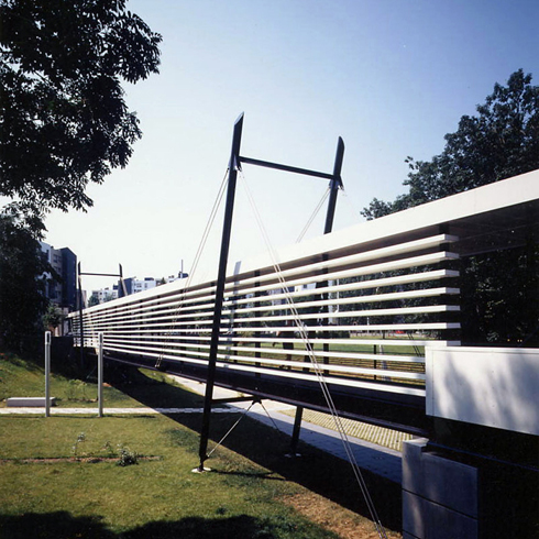 Passerelle piétonne du CHU Hautepierre à Strasbourg