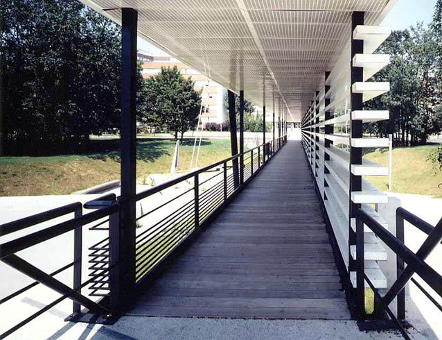 Passerelle piétonne du CHU Hautepierre à Strasbourg