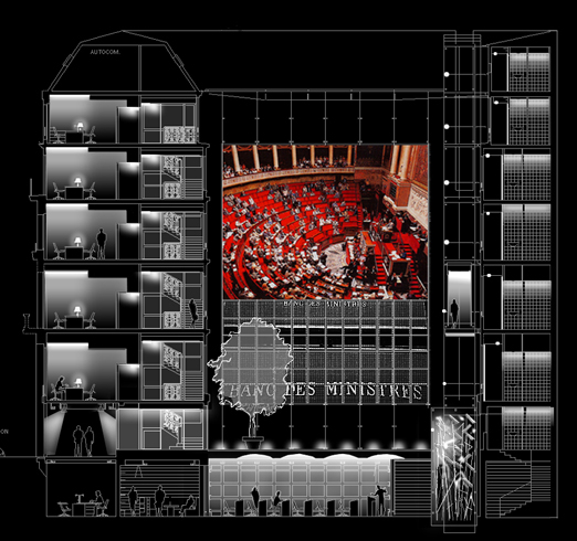 Assemblée Nationale, immeuble de bureaux pour les députés